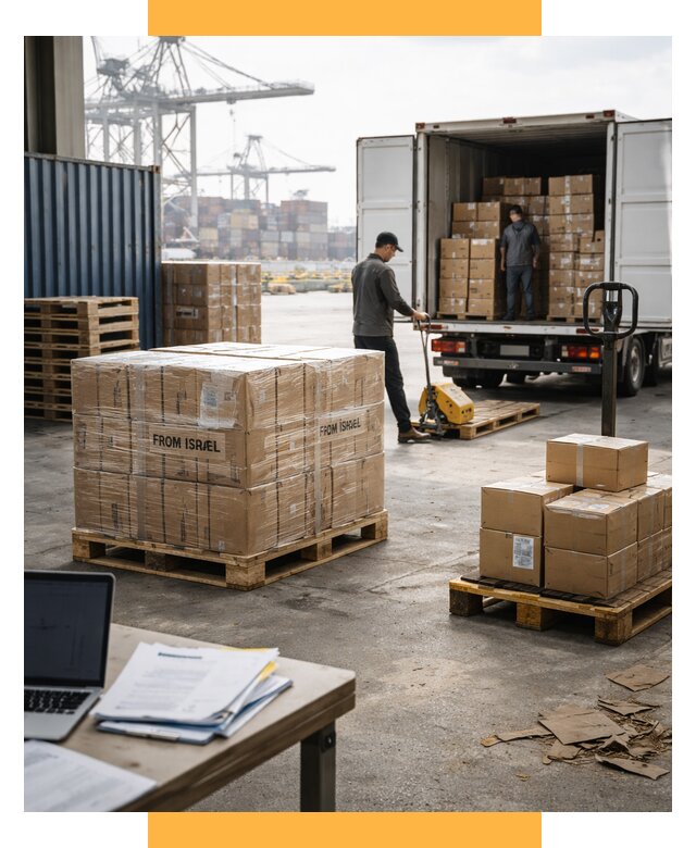 Доставка грузов из Израиля от 15455 р., логистика от СетСервис-Юбл