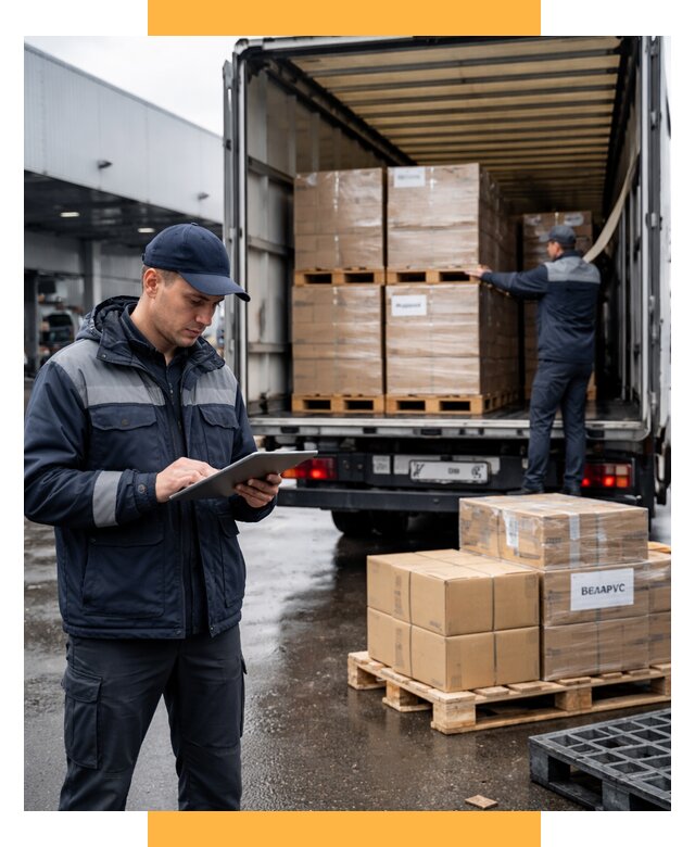 Доставка грузов из Беларуси от 15455 р. логистика СетСервис-Юбл