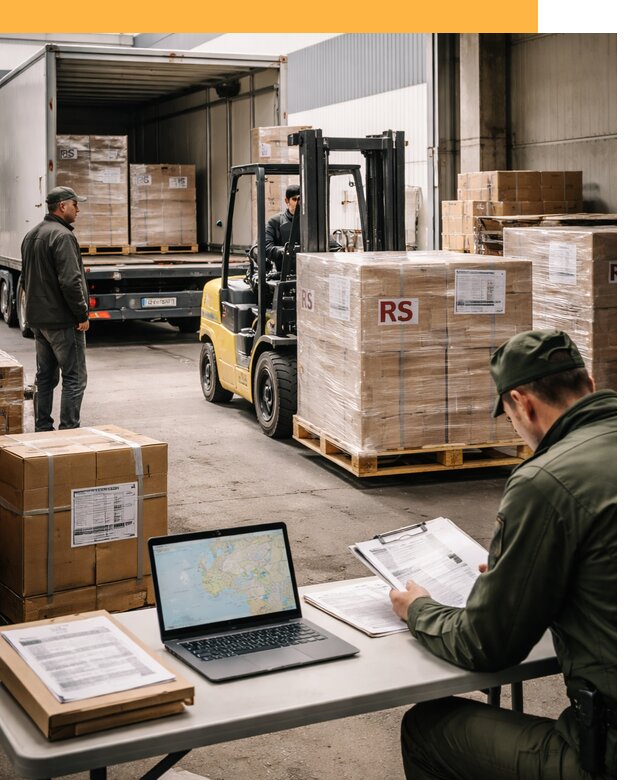 Доставка грузов в Сербию от 46364 руб, международные перевозки