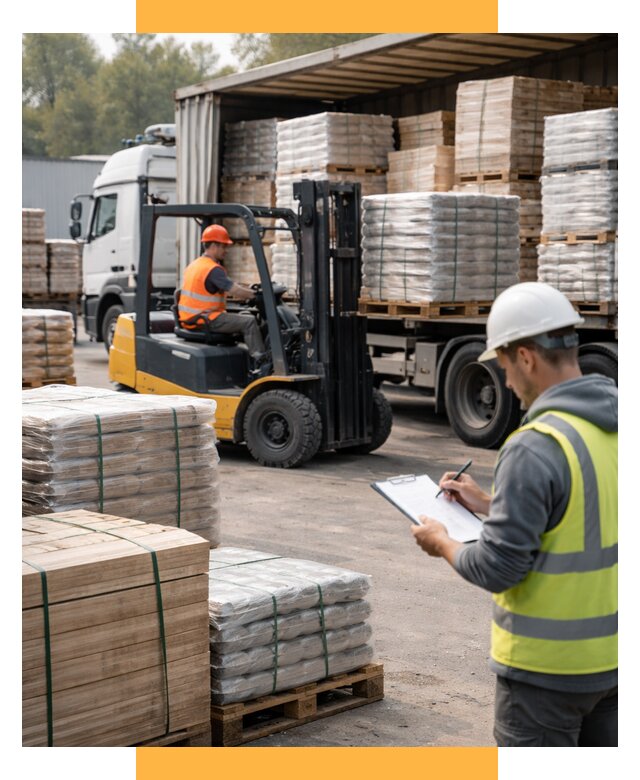 Перевозка строительных материалов от 5667 р. | СетСервис-Юбл