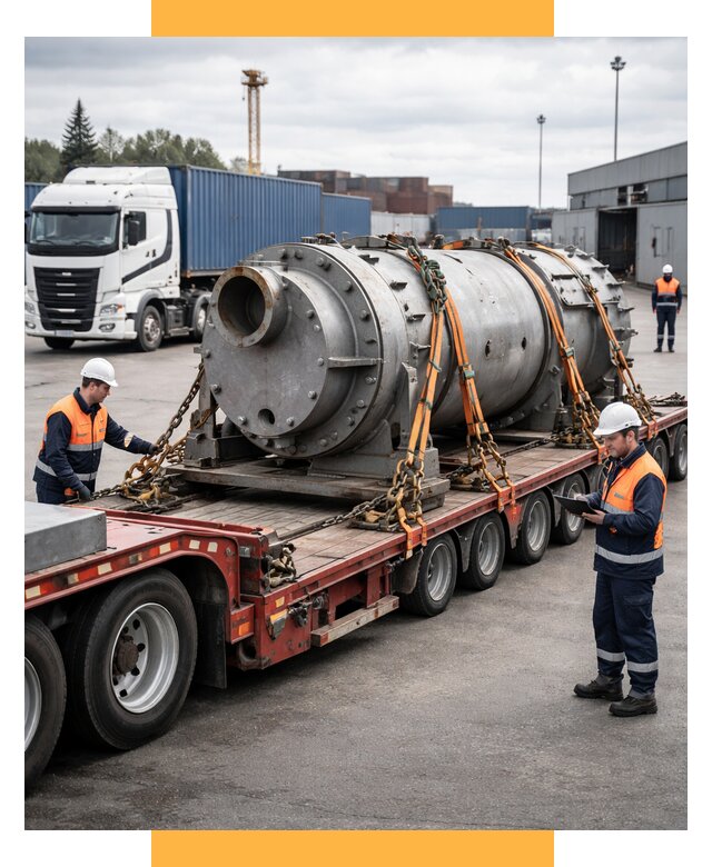 Перевозка тяжеловесных грузов под ключ от 154545 р. | СетСервис-Юбл