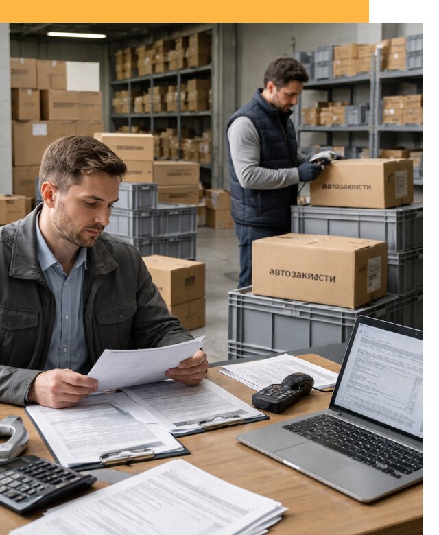 Таможенное оформление автозапчастей по выгодным тарифам от 8758